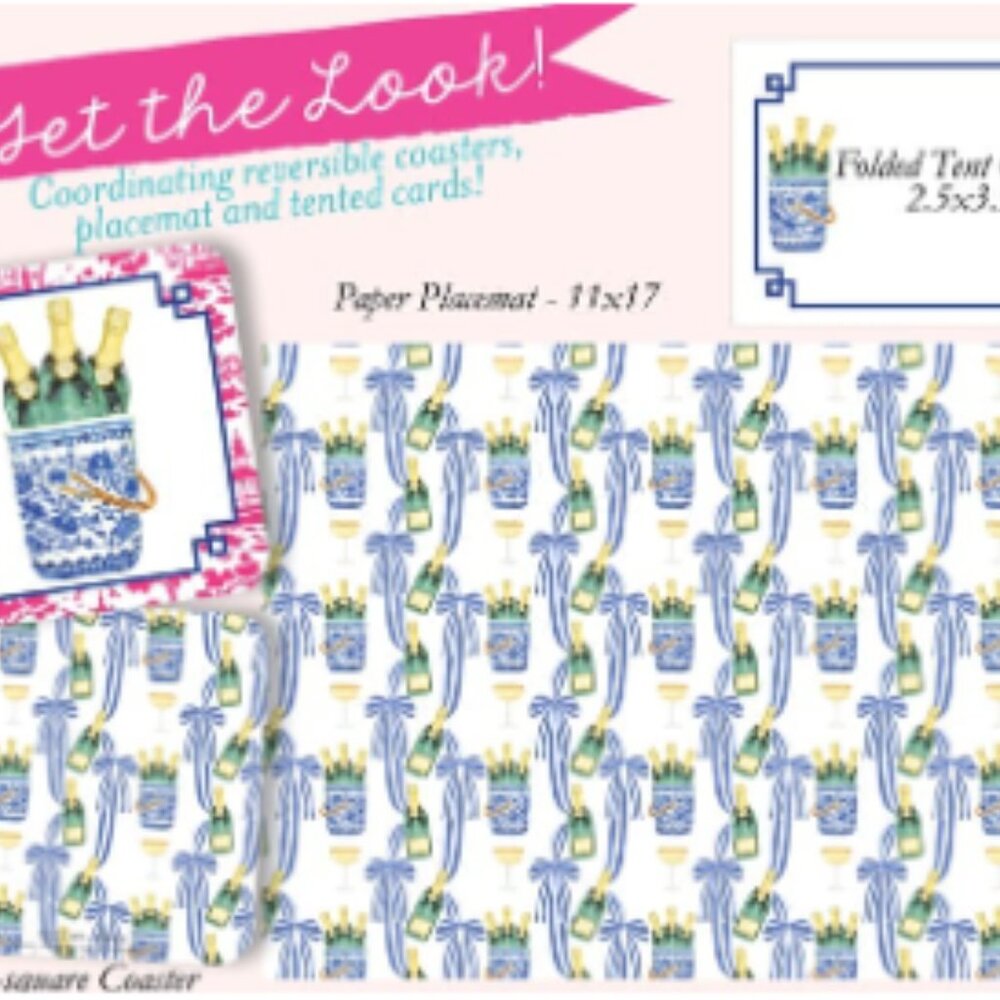 Champagne Bucket - Paper Tabletop Decorating Set